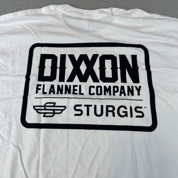 Dixxon Flannel Company Sturgis Badge Mens Sz L T-Shirt Black White - Picture 7 of 10